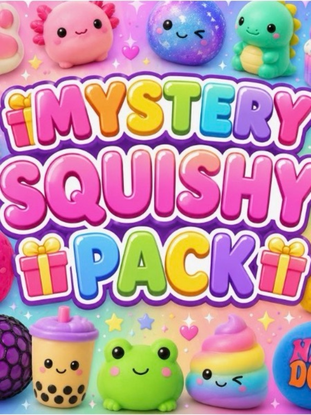 Mystery Squishy Pack - Colorful Assorted Kids Toys